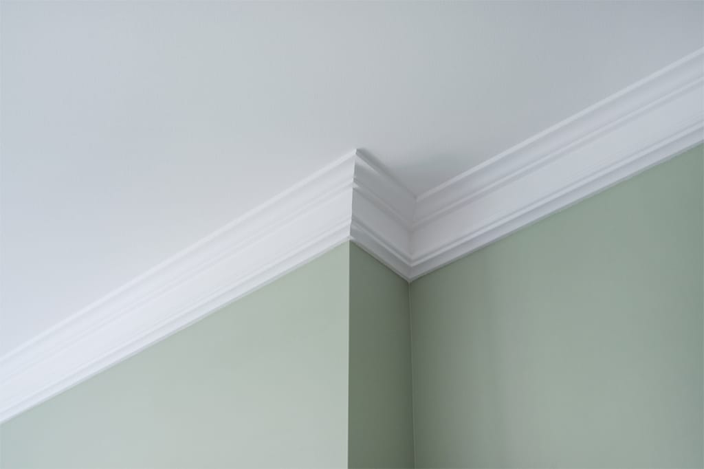 Plafond en wand, afwerking